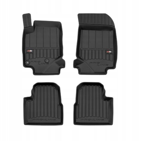 Lot De 2 Tapis De Sol En Caoutchouc Pour Citroën C3 III (2016 Et +) - Sur-mesure, Antidérapant, Rebord Haut - Protection Auto