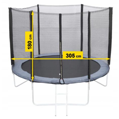 FILET DE TRAMPOLINE 10FT 300/305/312 cm pour 6 POTEAUX SOLIDE ET DURABLE