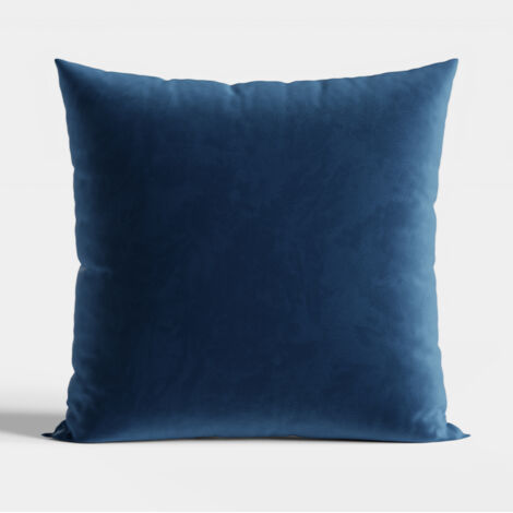 Taie d'oreiller en velours bleu marine VELVI - Velvet Elegance 40x40cm (1/5)