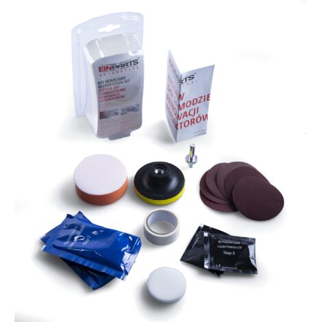 MOTORKIT Kit De Restauration De Phares - Rénovation Optiques Voiture 3 Étapes