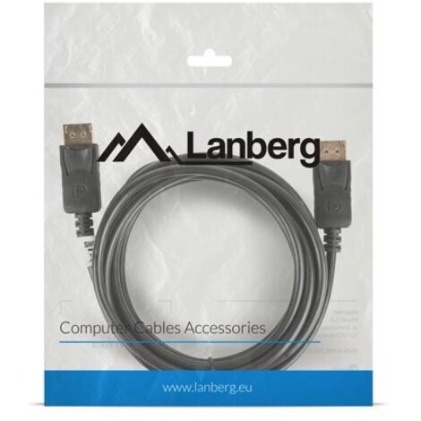 Câble DisplayPort Lanberg mâle/mâle 3 m 4K v1.2 noir (1/4)
