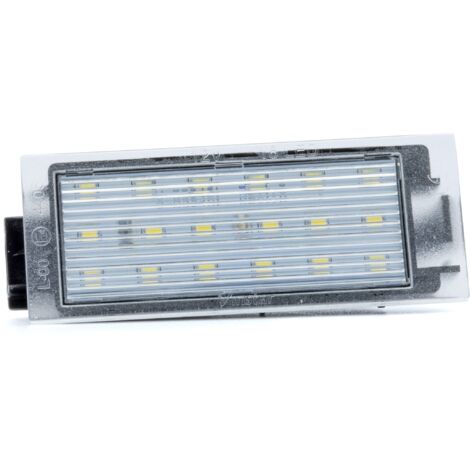 Éclairage Plaque D'Immatriculation LED 6000K Pour Renault Clio 2 Et Twingo 1 - Facile à Monter, Blanc Lumineux