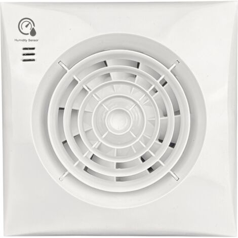 Ventilateur de salle de bain NORTADA HOKURO ORU WP-100 H, hygrostat, minuterie, blanc