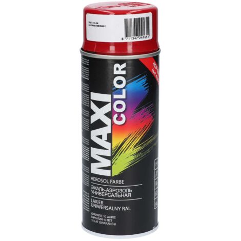 Vernis acrylique rouge foncé brillant Maxi Color RAL 3003 Spray 400 ml Motip (1/3)