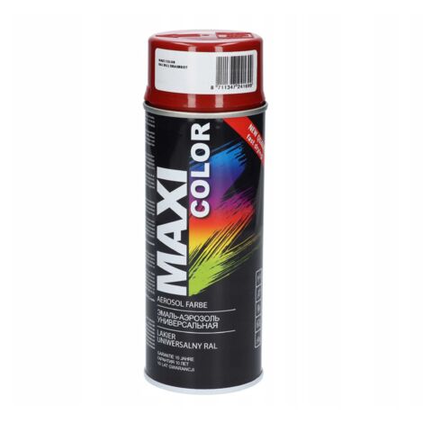 Vernis acrylique RAL 3011 Rouge foncé brillant Maxi Color Spray 400 ml Motip (1/3)
