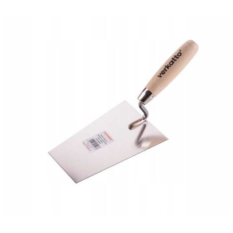 Truelle Style Curry 12 X 5 Pouces – Inox Doré Et Manche Bois (dos Camélidé) – 1,23 Lb