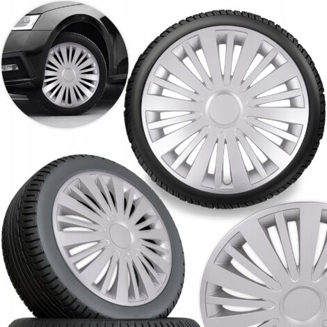 Lot De 4 Enjoliveurs Pour Chariot EZGO – ABS Chromé, Fixation Pression, 20,3 Cm, Argent, Clips De Rechange Dispo