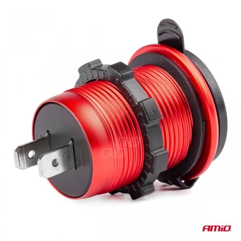 Chargeur étanche avec prises USB + USB-C 12V 24V MOD-09 AMIO-02859 (1/5)