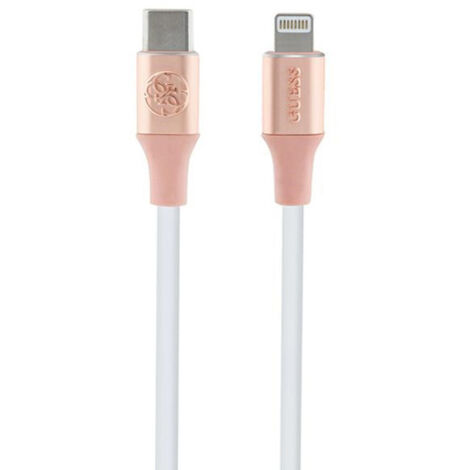 Câble Guess USB-C vers Lightning 1,5 m Charge rapide Rose