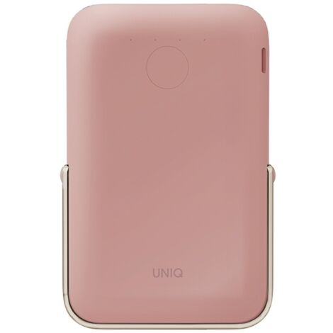 Batterie externe UNIQ 5000 mAh - Charge rapide PD, USB-C, rose (1/5)