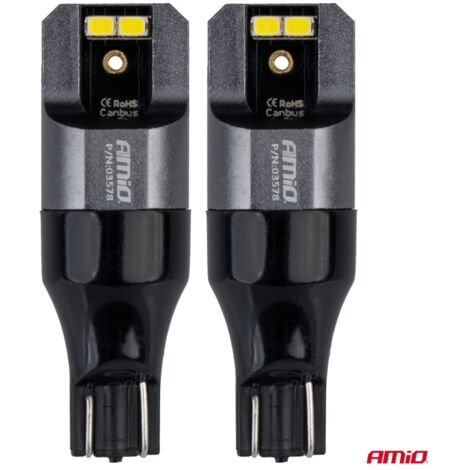 Ampoules LED CANBUS PRO T15 W16W 4x2016 SMD blanc 12V 24V AMIO-03578 (1/2)