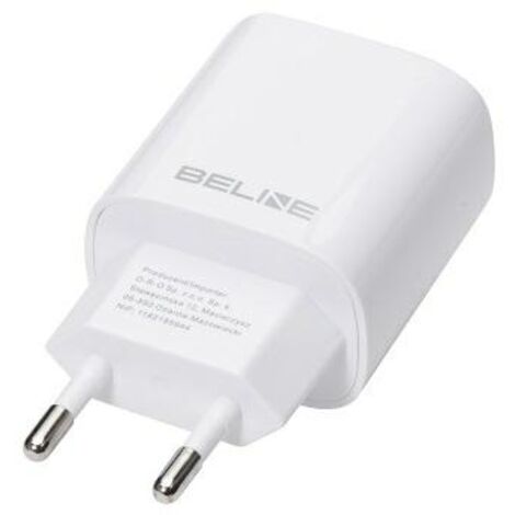 Chargeur mural USB-C/USB Beline GaN Power Delivery 30 W, blanc (1/2)