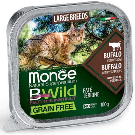 Pâté de buffle Monge BWild Cat Adult Large 100 g