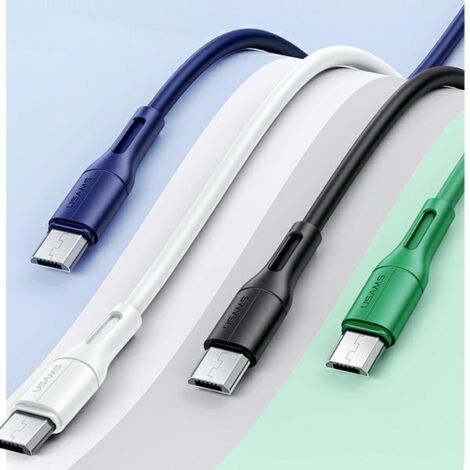 Câble MicroUSB USAMS 1 m Charge rapide Bleu (1/5)