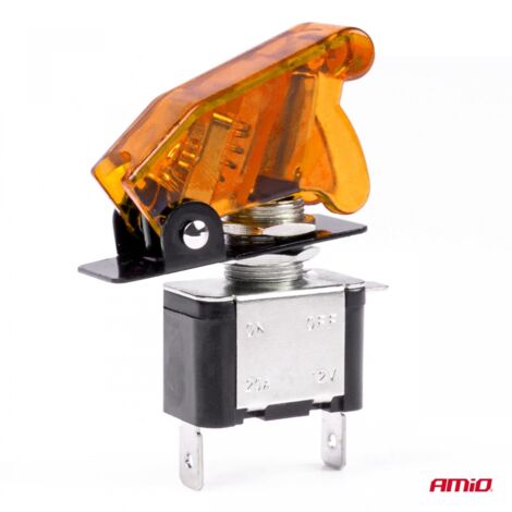 Interrupteur marche/arrêt Top Gun avec rétroéclairage orange AMIO-03094 (1/4)