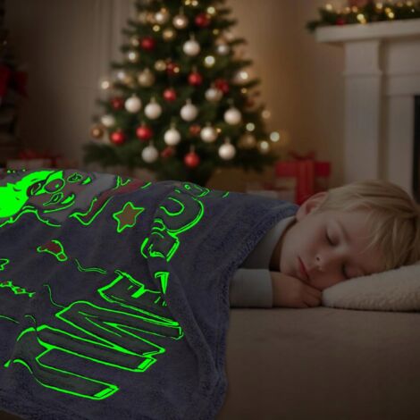 Couverture en peluche avec des étoiles brillantes pour se sentir bien dans le noir ; Couverture en peluche extra douce pour enfants et adultes (150 x 200 cm Couverture en peluche avec des étoiles brillantes pour se sentir bien dans le noir ; Couverture en peluche extra douce pour enfants et adultes (150 x 200 cm