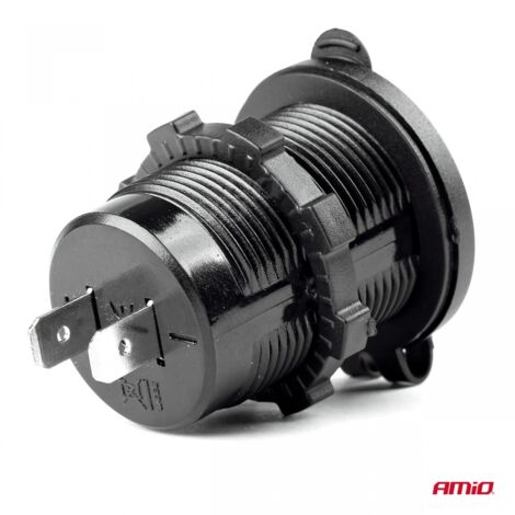 Chargeur étanche avec 2 prises USB 12V 24V MOD-04 AMIO-02854 (1/5)