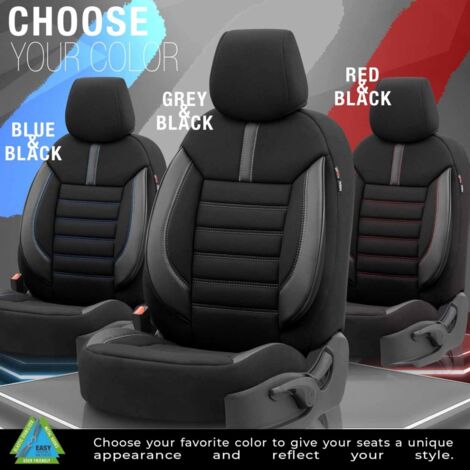 Ensemble de housses de siège auto OTOM LIMITED 102 NOIR/GRIS 3-ZIP