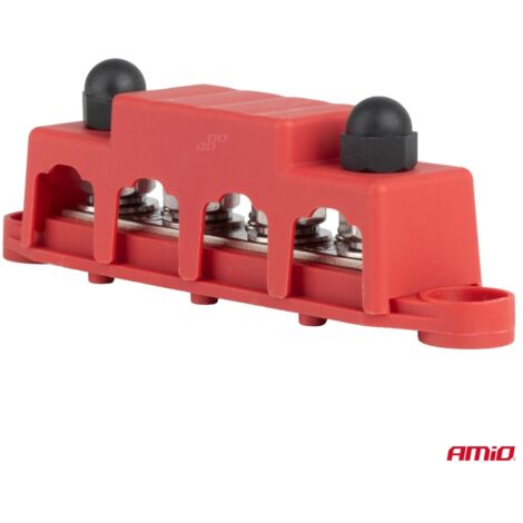 Barre omnibus de distribution de terre plus M10 12 V - 48 V 250 A AMIO-03812 (1/2)