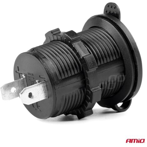 Prise de courant supplémentaire intégrée 12V 24V MOD-01 AMIO-02851 (1/4)