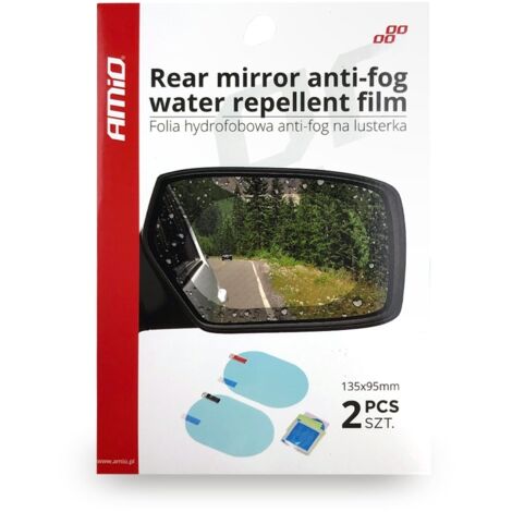 Autocollant anti-pluie pour rétroviseurs de voiture, lot de 2, AMIO-02378 (1/2)