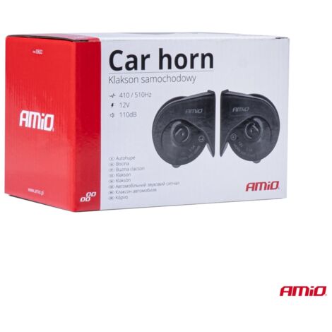 Klaxon 12 V, lot de 2, AMIO-03622 (1/3)