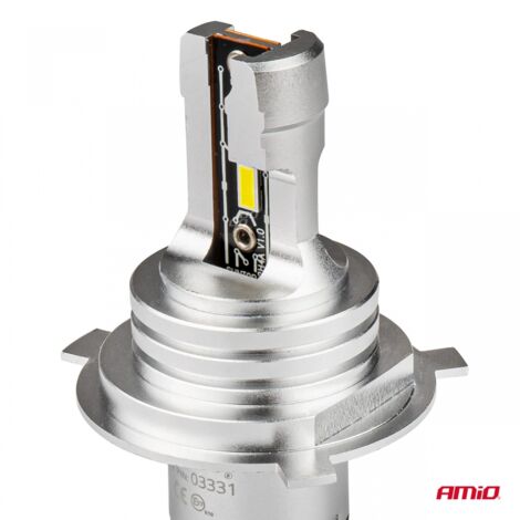 Ampoules LED H-mini H4/H19 6500K Canbus AMIO-03331 (1/5)