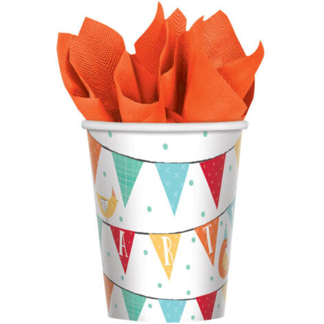 Set Vaisselle Jetable Fête Arc-en-ciel - 161 Pièces Pour 20 Personnes (assiettes, Gobelets, Couverts Bois...)