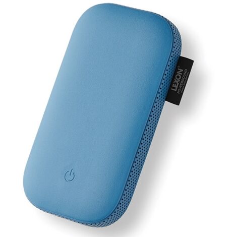 Batterie externe inductive Lexon Powersound 5 000 mAh avec haut-parleur Bluetooth, bleu foncé