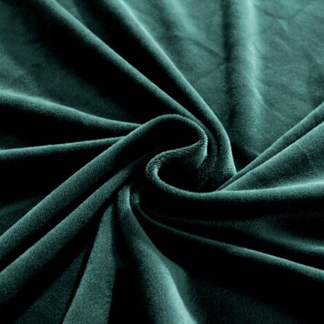 HOUSSE DE FAUTEUIL/CANAPÉ EN VELOURS VERT BOUTEILLE 1 PLACE [22P1] (1/5)