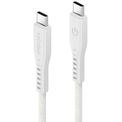 Câble USB-C - USB-C ENERGEA 1,5 m Charge rapide Blanc