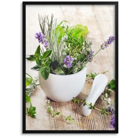 Affiches Tableaux muraux pour le mur 50x70 décoration de cuisine pour la cuisine Herbes