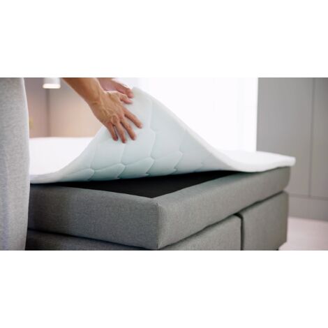 Serta Protège-matelas matelassé en tissu 100 % coton, séchage à l'air libre, rafraîchissant et respirant, protection anti-humidité avec poche profonde de 45,7 cm, lit double, blanc