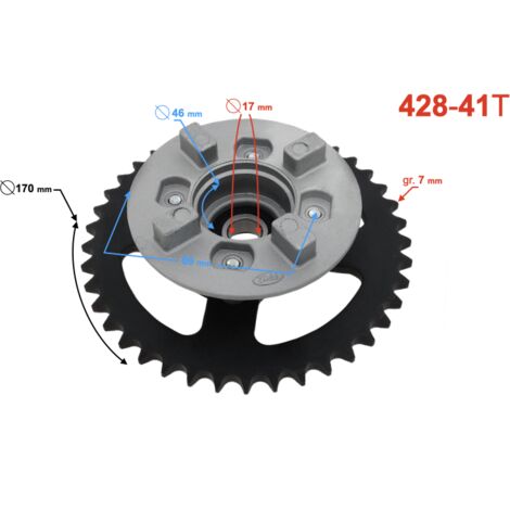 Moyeu de roue arrière pour cyclomoteur Ranger Classic (1/4)