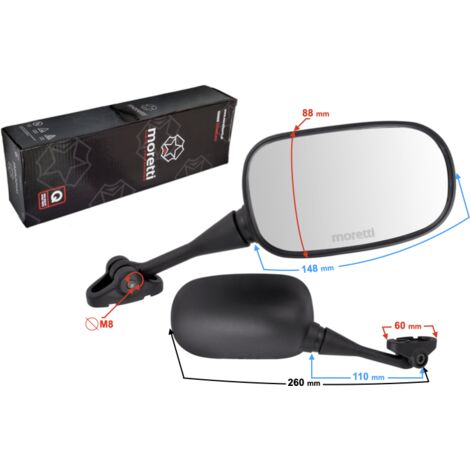Rétroviseurs R+R pour moto avec homologation pour carénage (1/2)