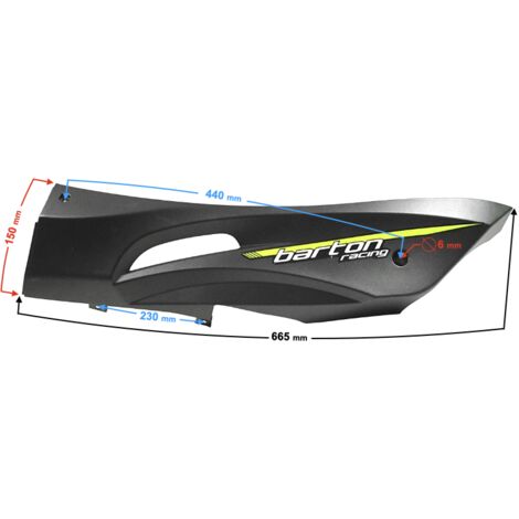 Seuil de porte gauche noir et vert Falcon 50 Falcon 125 2 (1/3)