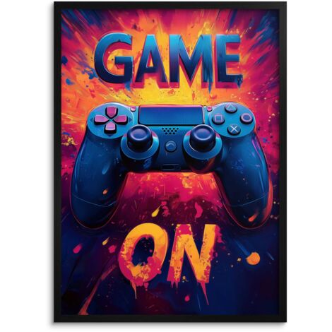 Affiche encadrée moderne avec image de jeu pour console Xbox pour joueurs