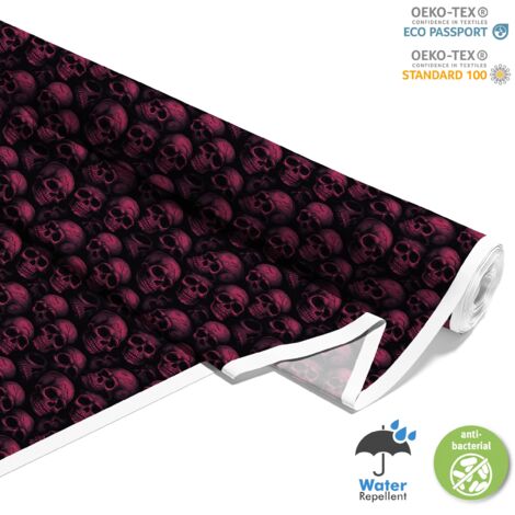 TISSUS DÉCORATIFS D'EXTÉRIEUR OXFORD - Motif Crâne I DX4604 (1/5)
