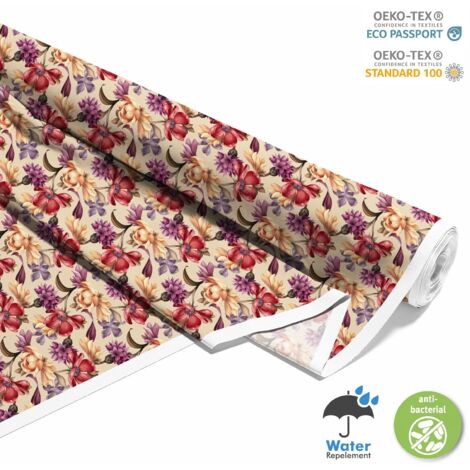 TISSUS DÉCORATIFS D'EXTÉRIEUR OXFORD - Motif Fleurs sauvages 1 I DX191 (1/5)