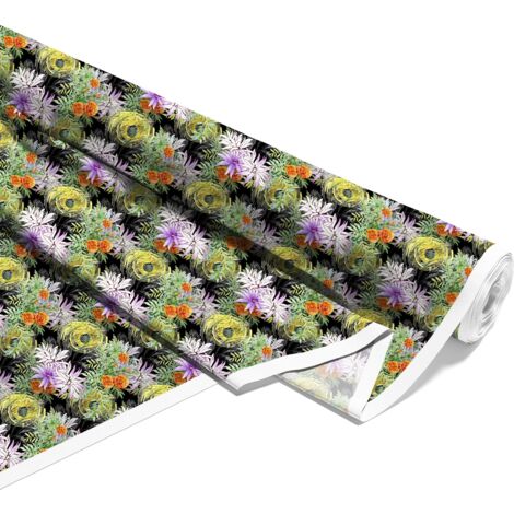 TISSUS DÉCORATIFS D'EXTÉRIEUR OXFORD - motif fleurs aquarelle 1 I DX018 (1/5)