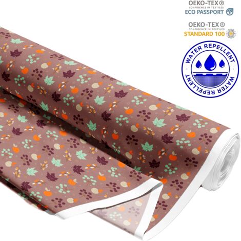 TISSUS DÉCORATIFS D'EXTÉRIEUR OXFORD - motif feuilles d'érable I DR140 (1/5)