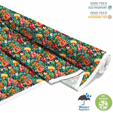 TISSUS DÉCORATIFS D'EXTÉRIEUR OXFORD - Fleurs - DX2424 (1/5)