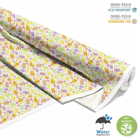 TISSUS DÉCORATIFS D'EXTÉRIEUR OXFORD - motif œufs peints I DX312 (1/5)