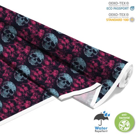 TISSUS DÉCORATIFS D'EXTÉRIEUR OXFORD - Motif Crâne I DX5021 (1/5)