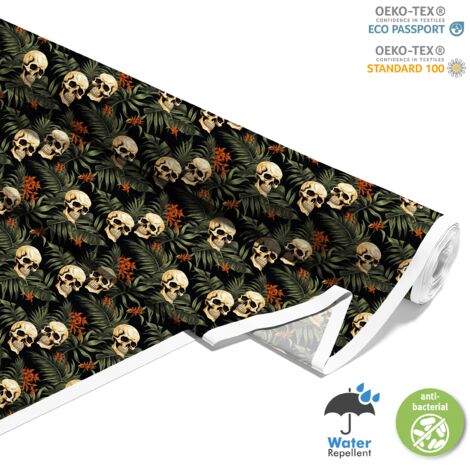 TISSUS DÉCORATIFS D'EXTÉRIEUR OXFORD - Motif Crâne I DX4840 (1/5)