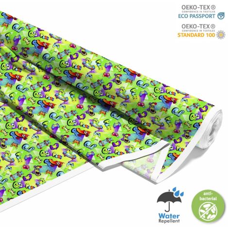 TISSUS DÉCORATIFS D'EXTÉRIEUR OXFORD - Motif Skateboards Colorés (1/5)