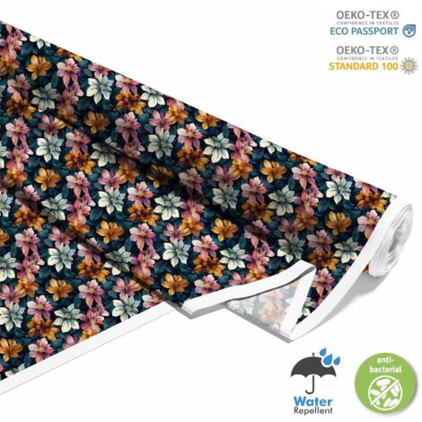 TISSUS DÉCORATIFS D'EXTÉRIEUR OXFORD - Motif Fleurs I DX5647 (1/5)
