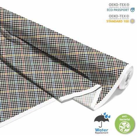 TISSUS DÉCORATIFS D'EXTÉRIEUR OXFORD - Motif à carreaux 9 I DX360 (1/5)