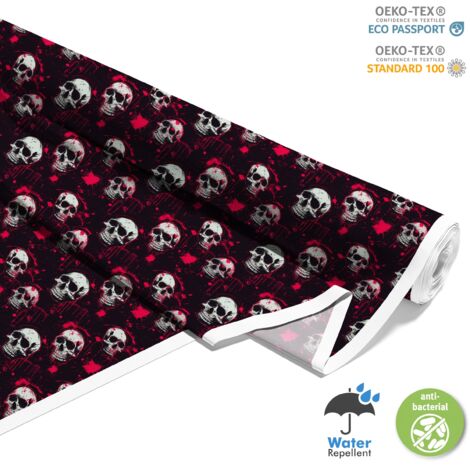TISSUS DÉCORATIFS D'EXTÉRIEUR OXFORD - Motif Crâne I DX4934 (1/5)