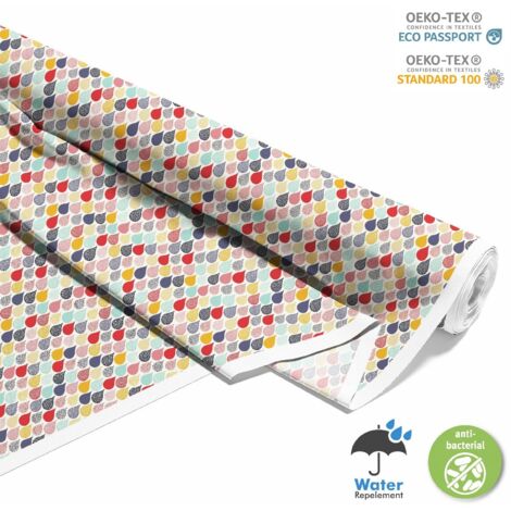 TISSUS DÉCORATIFS D'EXTÉRIEUR OXFORD - Motif larme abstraite (1/5)